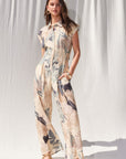The Chauntel Botanical Cut Out Jumpsuit