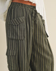 The Cindy Striped Cargo Pants