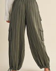 The Cindy Striped Cargo Pants
