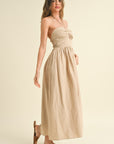 The Clara Knotted Halter Dress