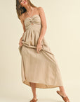 The Clara Knotted Halter Dress