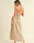 The Clara Knotted Halter Dress