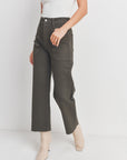 The Colette Utility Wide Leg Jeans