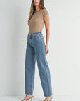 The Cora Longer Length Wide Leg Jeans