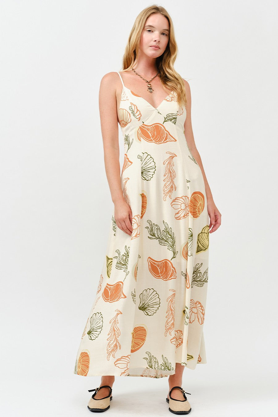 cordelia maxi dress The Cordelia Rust Shell Maxi Dress – Thread + Seed
