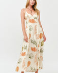 The Cordelia Rust Shell Maxi Dress