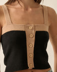 The Dakota Colorblock Sweater Tank Top