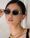The Delilah Gray Acetate Sunglasses