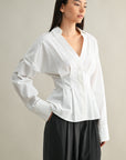 The Delphine Dart Tuck Shirt