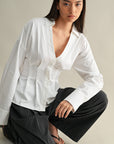 The Delphine Dart Tuck Shirt