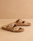 The Desiree Woven Oversized Buckle Slide