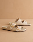 The Desiree Woven Oversized Buckle Slide