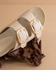 The Desiree Woven Oversized Buckle Slide