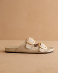 The Desiree Woven Oversized Buckle Slide