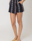 The Polly Embroidered Wrap Skort