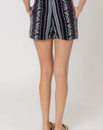 The Polly Embroidered Wrap Skort