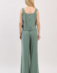 The Eden Balsam Green Top + Pant Set - Sold Separately