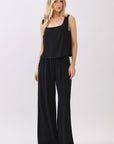 The Eden Black Top + Pant Set - Sold Separately