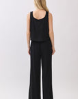 The Eden Black Top + Pant Set - Sold Separately