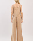 The Eden Taupe Top + Pant Set - Sold Separately