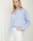 The Elaine Blue Striped Button Down Shirt