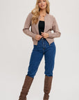The Elena Knit Bomber Jacket