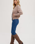 The Elena Knit Bomber Jacket