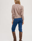 The Elena Knit Bomber Jacket