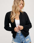 The Elena Knit Bomber Jacket