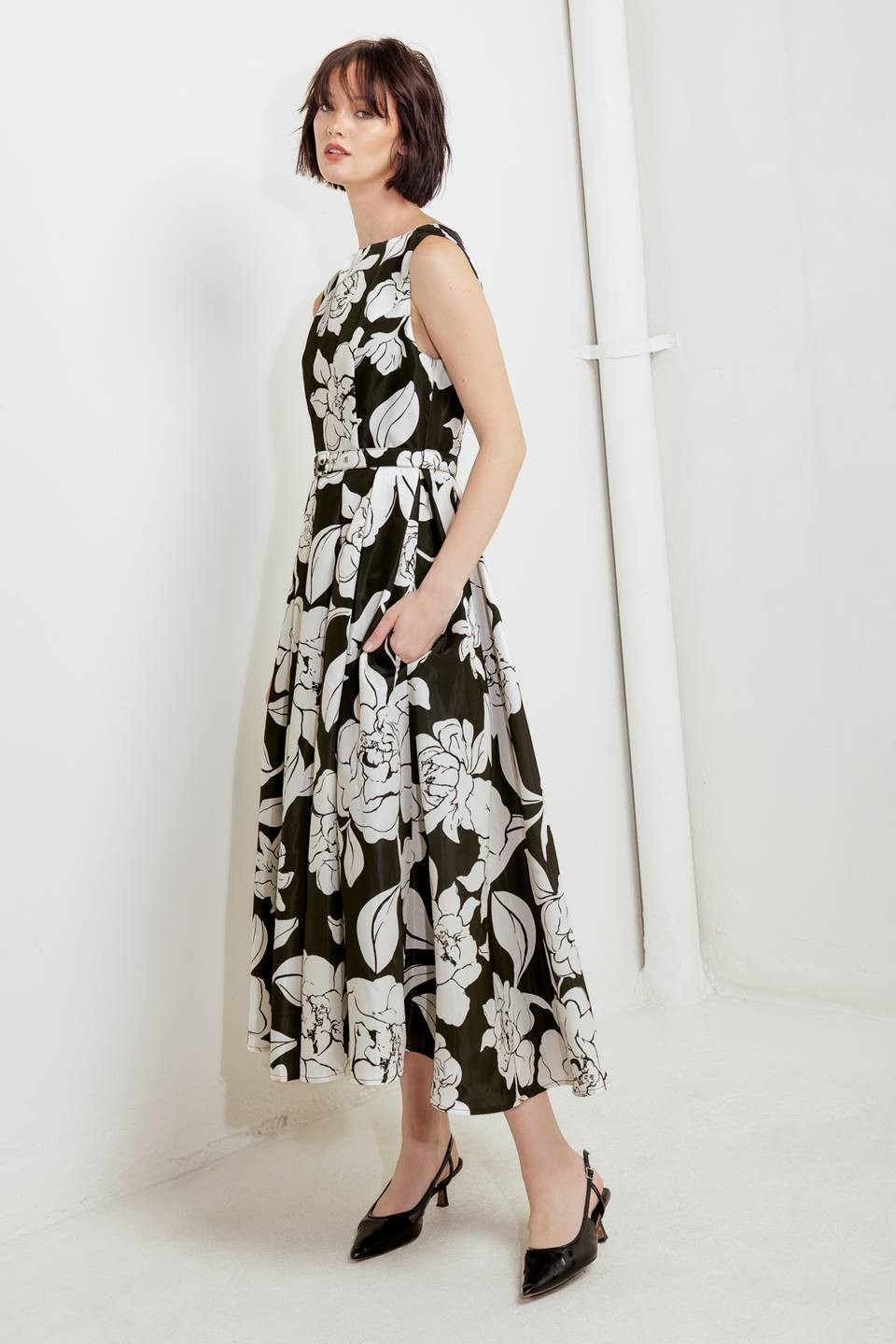 floral belted midi dress Buy Roman Black Floral Belted Midi Dress from Next USA