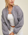 The Else Quilted Bomber Jacket