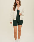 The Else Quilted Bomber Jacket