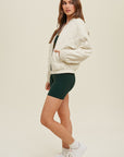 The Else Quilted Bomber Jacket