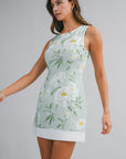 The Elowen Floral Open Back Mini Dress