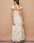 The Emelia Floral Corset Flutter Dress