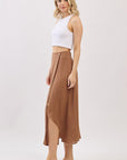 The Emelyn New Amber Wrap Midi Skirt