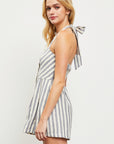 The Emma Striped Halter Romper