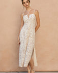 The Enola Tropical V Cut Maxi Dress