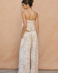 The Enola Tropical Flared Top + Pant Set - Sold Separately