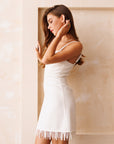 The Eva Pearl Fringe Mini Dress *Runway Exclusive*