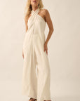 The Evelyn Convertible Halter Jumpsuit
