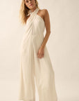 The Evelyn Convertible Halter Jumpsuit