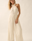 The Evelyn Convertible Halter Jumpsuit