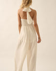 The Evelyn Convertible Halter Jumpsuit