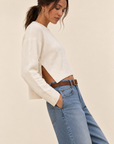 The Drew Ivory Knit Sweater