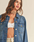The Fanda Pleated Denim Jacket
