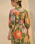 The Farah Floral Midi Shirt Dress