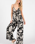 The Fauna Print Wide Leg Jumpsuit