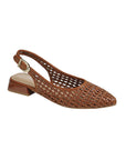 The Felicity Slingback Woven Flats