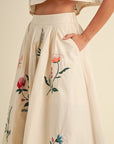 The Flora Crop Top + Midi Skirt Set - Sold Separately